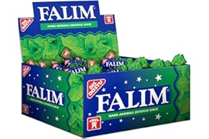 Falim Sugarless Plain Gum Individually Wrapped, Mint Flavored, 100 Piece