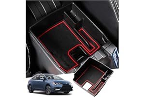 Ruiya Compatible con Toyota Corolla E210 2019-2024 Consola Central Caja de almacenamiento, Caja Reposabrazos Corolla Reposabrazos Organizador Bandeja Central Reposabrazos Accesorios Corolla E210