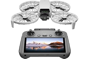 DJI Flip med RC 2 skärmfjärrkontroll, < 249 g | Drönare som följer dig, 4K UHD-kamera för vuxna, 3-axlig gimbal, 13 km videos