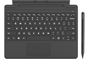 RENAISSER Pelican K8 Keyboard e Raphael 520C Surface Stylus Combo per Surface Pro 9/8/X, tastiera inglese, slot per penne RENAISSER, gestione intelligente dell'alimentazione, retroilluminazione