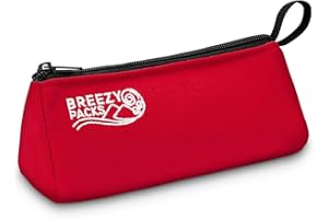 Breezy Extra | BreezyPacks | Insulin Pens Cooler Travel case | EpiPen Carry Case Medical Travel Cooler Bag | Recharges by Itself - No wetting, Freezing or Electricity | TSA Approved (Red)