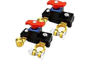 HINGTAI Lot de 2 interrupteurs de coupure de batterie de voiture, en cuivre pur, haute conductivité, transmission stable, intelligent, pour bateau, camping-car, voiture, camion