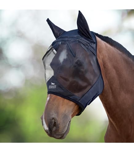 Boett Fliegenmaske Sweet Itch Hood – Für Pferde, Größe 140-170, Grau, Atmungsaktiv