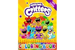 smiling critters coloring book: JUMBO Coloring Pages for Children Kids Boys Girls Ages 2-4 4-8 6-12 8-12