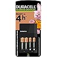 Duracell 4 hours Battery Charger with 2 AA and 2 AAA