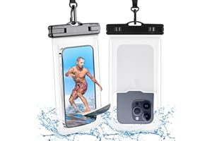 MR.LUYU Pochette Étanche Smartphone, Lot de 2 Pochette Telephone Portable [Cadre 3D sans Couture] Sac Étanche IPX8 Housse Étanche pour iPhone 15 Pro Max 14 13 Galaxy S24 S23 Ultra, Jusqu'à 6.9"