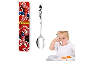 ZOSIGN Cartoon Couverts Enfant, Enfant Inox Couverts, Enfants Ensemble Couverts, Inoxydable Enfant Couverts, Réutilisable, Avec Boîte Rangement, pour Usage Famille, Voyage, Camping
