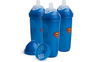 Herobility DC Double Anti-Colic Baby Bottles – 3-pack (Superman, 12 fl oz/340ml)