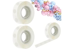 YIAPINN 600 PCS Balloon Glue Dots Removable Balloon Sticky Spots Extra Strong Glue Dots Double Sided Tapes for Balloon Decorative Birthday Party Wedding Christmas Decorations and DIY Scrapbooking Craft Party