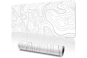 YUWLDD Gaming Desk Pad (31.5 x 11.8 x0.12 inch), Washable Large Mouse Mat with Anti-Slip Rubber Base, Extended for Office & Home