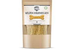 Pets Protect WELPEN KAU-Knochen 5 STK. | Speziell für Hunde-Welpen ab der 8. Woche | Glutenfrei, ohne künstliche Zusätze & vegan | Hunde-Knochen reich an Vitaminen & Ballaststoffen | Gut verdaulich