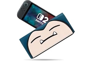 PALPOW Switch 2 Case Compatible for Nintendo Switch 2 Console,Slim Carrying Travel Case with 5 Game Card Holders,Carry Cute Leather Sleeve Pouch for Nintendo Switch Console & Accessories - Blue