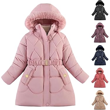 Saxrel Manteau Pour Fille De 1 à 14 Ans, LéGer Et Rembourré