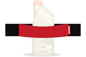 TrunkExpert Strisce di Chiusura a Strappo per Auto 30x5x0.3cm Organizer per Tronco Flessibile Resistente Rosso Fissaggio Impermeabile Articoli Trasportati