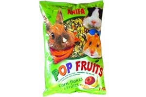AIMÉ Aime Friandise pour Lapins/Rongeurs/Pop Snack Fruits/Snack Savoureux Mélange de Fruits/Céréales