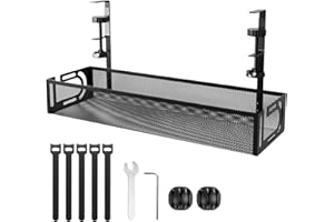 MEYAGOT Vassoio Per La Gestione, Raccogli Cavi Scrivania, Portacavi Sotto Scrivania, Canalina Autoadesiva, Per L'organizzazione Dei Cavi Sul Posto Di Lavoro, Tray For Home Office Cable Management Under Desk