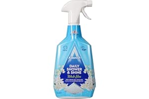 Astonish Daily Shower and Shine, Vegan and Cruelty-free Shower Spray, 750ml, White Lilies