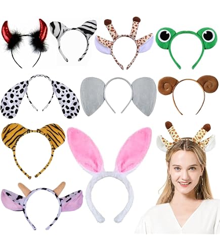 2 Fasce Con Corna Da Giraffa Per Feste – Accessori Carini In Tessuto Per Halloween E Compleanni