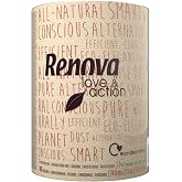RENOVA Love &amp; Action Kitchen Roll, 1 XXL Roll, 1=3 Rolls, Recycled | 1 roll XXL = 3 standard rolls, kraft colour, FSC and Eco