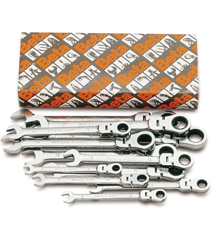 Chiave Combinata USAG 285 KF - Cricchetto Snodato Con Stella, Cromata - Foto 7