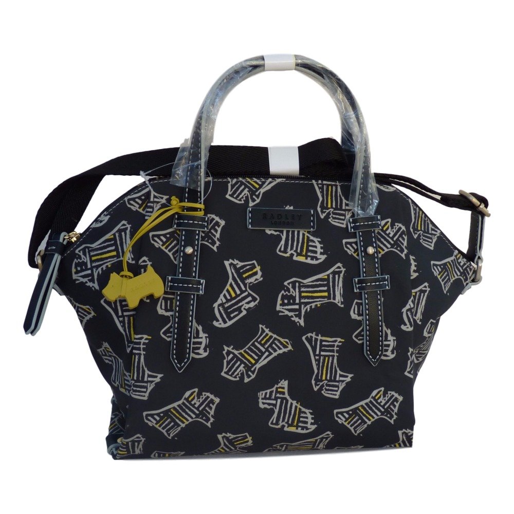 Radley Kenwood Black Oilskin Multiway Medium Bag RRP £85 eBay