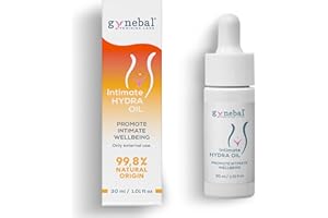 30 ml GYNEBAL Intimate HYDRA Oil - Olio Naturale che Rigenera e Idrata la Zona Vaginale Esterna - 5 Oli Naturali e Vitamina E - Secchezza Intima e Menopausa