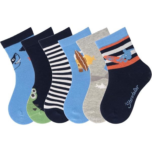 Sterntaler Baby-Söckchen 3er-Pack – GOTS-zertifiziert, Mit Ringel-Motiv, Für Jungen, Kuschelig Weich