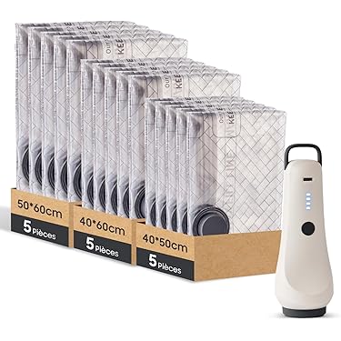 3-pack vacuüm opbergzakken, 60 cm x 40 cm, ruimtebesparende