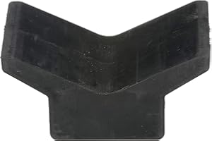 attwood 11202-1 Boat Trailer Rubber Bow Stop V-Block, Black, 4-Inch by 4-Inch