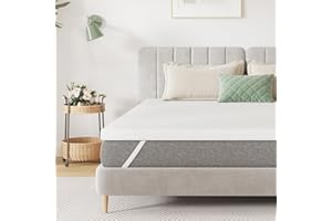 ‎NOVILLA Novilla Matratzentopper 140x200 cm, 5 cm Höhe Kaltschaum H3 - Antirutsch, Waschbarer Matratzenauflage Bezug - Für Boxspringbett, Wohnwagen & Schlafsofa