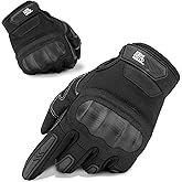 KEMIMOTO Guantes Moto Hombre, Guantes Tácticos con Protección, Guantes Moto Transpirables, Dedos Completos para Motocross, Qu