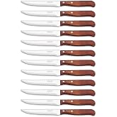 Arcos 4 Inch Chop Knife with 105 mm Stainless Steel Blade and Wooden Handle, Dishwasher Safe Meat Knife, Latin Series, Brown
