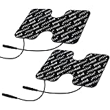 Prorelax CM13088 Blackline Elektroden-Pads Ersatzpads für Tens + EMS Geräte, für elektrische Muskelstimulation, schwarz
