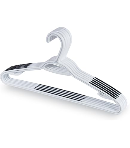 Cintre Antidérapant Avec Barre Intégrée Et Crochets Pour Hauts à Bretelles Ou Jupes– Crochet Tournant – Acier Profilé CI008 : | De La Buanderie Au Dressing