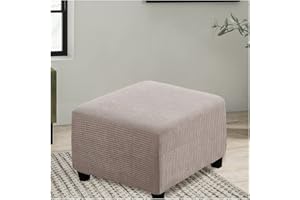 ELYSYSRL Funda Taburete Cuadrado Extensible Fundas Otomanas Cuadradas Fundas Elásticas para Reposapiés Funda de Puf Fundas Taburete de Almacenamiento Plegable Cuadrado ( Color : #10 , Size : 60x60cm/24x24in )