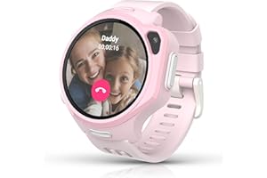 myFirst 4G Kids Smart Watch Fone R2 for EU ASIA only, eSIM Technology 5MP Camera Video Voice Call Text Messaging GPS Tracker for Kids Gift for 5-12 Years Old Boys Girls (Macaron Pink)