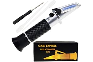 GAIN EXPRESS 0-32% Brix Rifrattometro ATC Soluzione concentrata per zuccheri ad Alta concentrazione Strumento per la determinazione dello 0,2%.