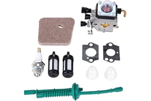Hicello Fuel Line Carburetor Kit for STIHL FS38 FS45 FS55 String Trimmer Weed Eater Part