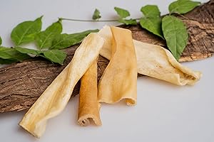 GIOSNAX - bandelettes de Peau de tête de bœuf, pour l'hygiène Dentaire, friandise, Snack, Plaisir prolongé à mâcher, 100% bœuf, pour Chiens, récompense 100% Naturelle, Aliment Simple, 100g