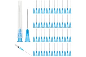 BORDEAG Lot de 100 tubes de distribution en acier inoxydable 23 G 0,6 x 25 mm pour liquides de recharge, accessoires de dosage pour recharges de liquide, tubes de recharge pour l'industrie, les loisirs et le