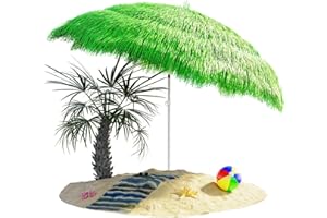 Kingsleeve Parasol inclinable Hawaii 195 cm vert Parasol de plage Ø 160 cm réglable Jardin terrasse extérieur