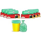 Shalimar Premium Garbage Bags Size 24 X 32 Inches (Large) 90 Bags (6 Rolls) Dustbin Bag/Trash Bag - Green Color
