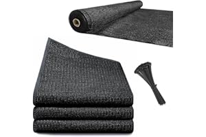 Viceree Telo Ombreggiante Grigio Scuro H150cm X 25 Metri +100 Fascette Omaggio Frangivista per Recinzione Giardino Esterno, Rete Ombreggiante Privacy 90% Oscurante, Frangivista Balcone Resistente