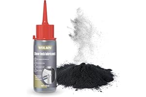 WEILAOK Grafite in Polvere, Grafite, Lubrificante per Serrature, Lubrificante per Lubrificare Serrature di Porte, Cerniere di Finestre, Binari di Porte e Finestre, Ecc, 60 ML