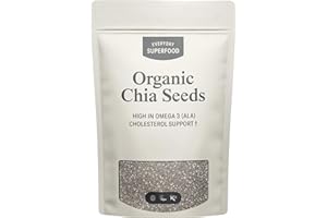 Everyday Superfood Organic Chia Seeds 190 Grams | Lab-Tested for Pesticides & Heavy Metal | Great for Weight Loss Drink