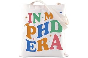 FOTAP PHD Gift In My PHD Era Bolsa de mano Doctor Of Philosophy, bolsa reutilizable con asa reutilizable