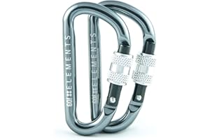 ‎GO!ELEMENTS GO!elements Karabiner Schlüsselanhänger - Micro 6 - Mini Karabinerhaken klein mit Schraubverschluss