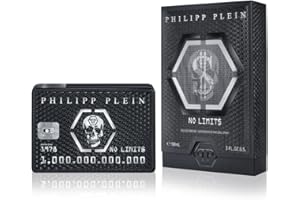 Philipp Plein – Eau de Parfum No Limits 90 ml – Parfum Homme – Notes Orientales et Boisées – Un Tatouage Olfactif Indélébile et Sensuel – Boisé Oriental – Flacon en Verre Laqué Noir
