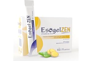 BI3 PHARMA Esogel Zen | Integratore potenziato per Reflusso Gastroesofageo e Gonfiore Addominale Donna e Uomo | 20 Bustine 15 ml | Formula Senza Alluminio e Gomme | Per Stomaco Sensibile e Digestione Leggera