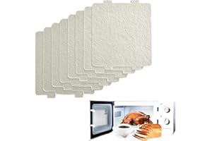 JRJRN Piastra per forno a microonde, 8 pezzi, per forno a microonde, piastre di mica, copertura per conduttori d'onda, piastre di mica, isolamento termico, forno a microonde, accessori di riparazione per